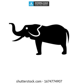 elephant icon or logo isolated sign symbol vector illustration - high quality black style vector icons
