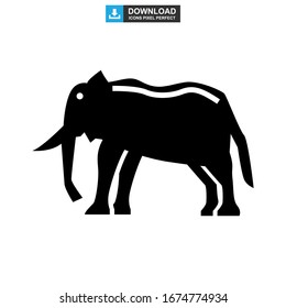 elephant icon or logo isolated sign symbol vector illustration - high quality black style vector icons
