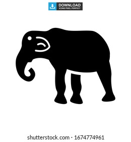 elephant icon or logo isolated sign symbol vector illustration - high quality black style vector icons
