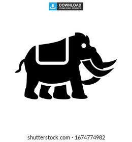 elephant icon or logo isolated sign symbol vector illustration - high quality black style vector icons
