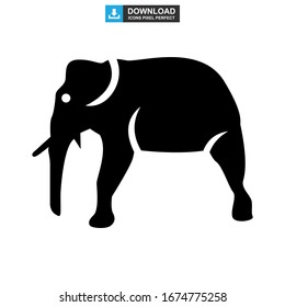 elephant icon or logo isolated sign symbol vector illustration - high quality black style vector icons
