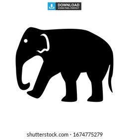 elephant icon or logo isolated sign symbol vector illustration - high quality black style vector icons
