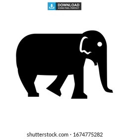 elephant icon or logo isolated sign symbol vector illustration - high quality black style vector icons
