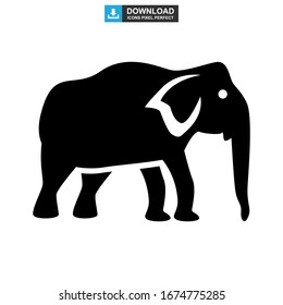 elephant icon or logo isolated sign symbol vector illustration - high quality black style vector icons

