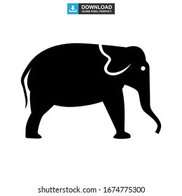 elephant icon or logo isolated sign symbol vector illustration - high quality black style vector icons

