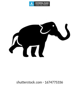 elephant icon or logo isolated sign symbol vector illustration - high quality black style vector icons
