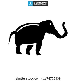 elephant icon or logo isolated sign symbol vector illustration - high quality black style vector icons
