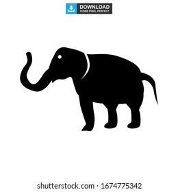 elephant icon or logo isolated sign symbol vector illustration - high quality black style vector icons
