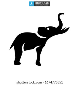 elephant icon or logo isolated sign symbol vector illustration - high quality black style vector icons
