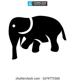 elephant icon or logo isolated sign symbol vector illustration - high quality black style vector icons
