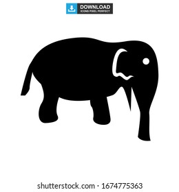elephant icon or logo isolated sign symbol vector illustration - high quality black style vector icons
