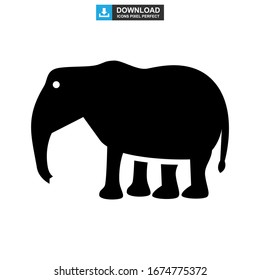 elephant icon or logo isolated sign symbol vector illustration - high quality black style vector icons
