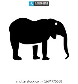 elephant icon or logo isolated sign symbol vector illustration - high quality black style vector icons

