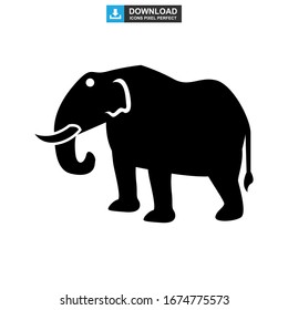 elephant icon or logo isolated sign symbol vector illustration - high quality black style vector icons
