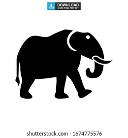 elephant icon or logo isolated sign symbol vector illustration - high quality black style vector icons
