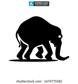 elephant icon or logo isolated sign symbol vector illustration - high quality black style vector icons
