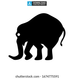 elephant icon or logo isolated sign symbol vector illustration - high quality black style vector icons
