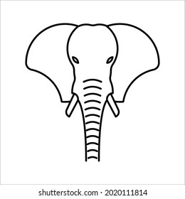elephant icon. logo vector illustration. 