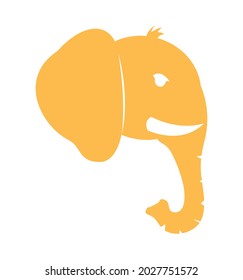 elephant icon on white background
