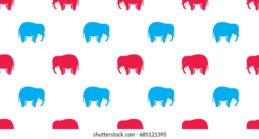 elephant icon seamless pattern Thailand flag illustration