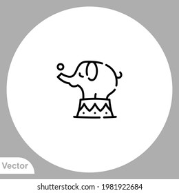 Elephant icon sign vector,Symbol, logo illustration for web and mobile