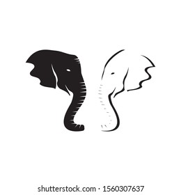 Elephant icon and symbol vector illustration
