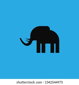 elephant icon vector