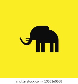 elephant icon vector