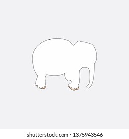 elephant icon vector