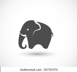 Elephant icon vector