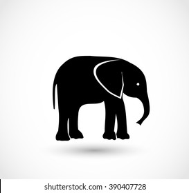 Elephant icon vector 