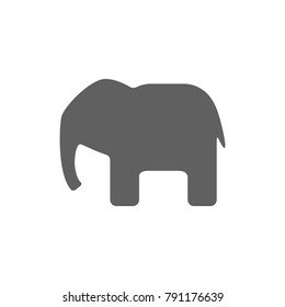 Elephant icon vector