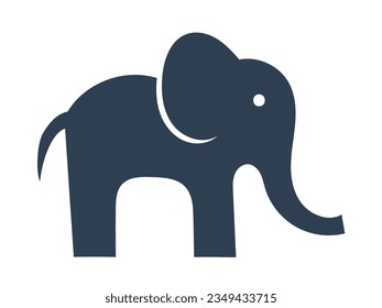 An elephant icon vector art