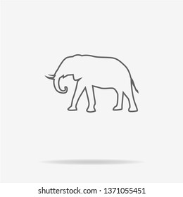 Elephant icon. Vector concept illustration for design.