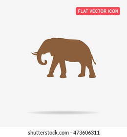 Elephant icon. Vector concept illustration for design.
