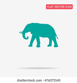 Elephant icon. Vector concept illustration for design.