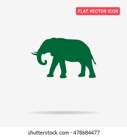 Elephant icon. Vector concept illustration for design.