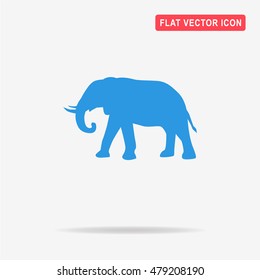 Elephant icon. Vector concept illustration for design.