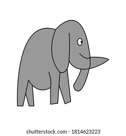 Ilustración de diseño del vector de icono del elefante