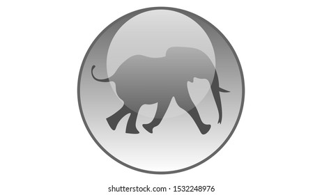 Elephant icon vector design. Wildlife icons