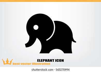 Elephant icon vector illustration