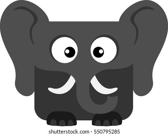 Elephant Icon - Vector Illustration
