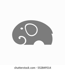 Elephant icon. Vector illustration