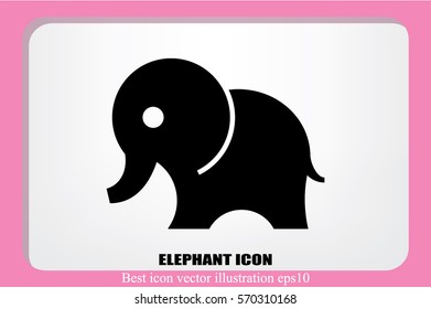 Elephant icon vector illustration
