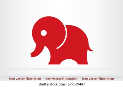 Elephant icon vector illustration.