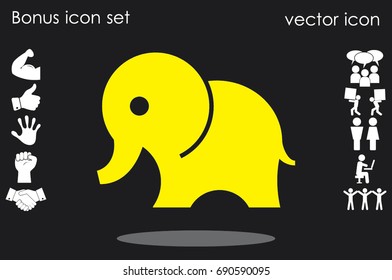 Elephant icon vector illustration