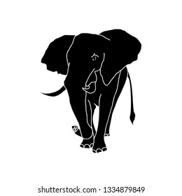 Elephant icon. Vector Illustration. EPS10