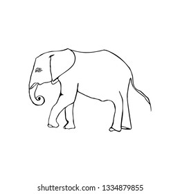 Elephant icon. Vector Illustration. EPS10