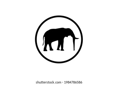 Elephant icon. Vector illustration for graphic design, Web, UI, app.