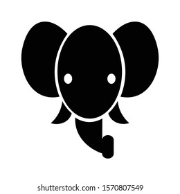 Elephant icon vector illustration logo template for many purpose . Isolated on white background